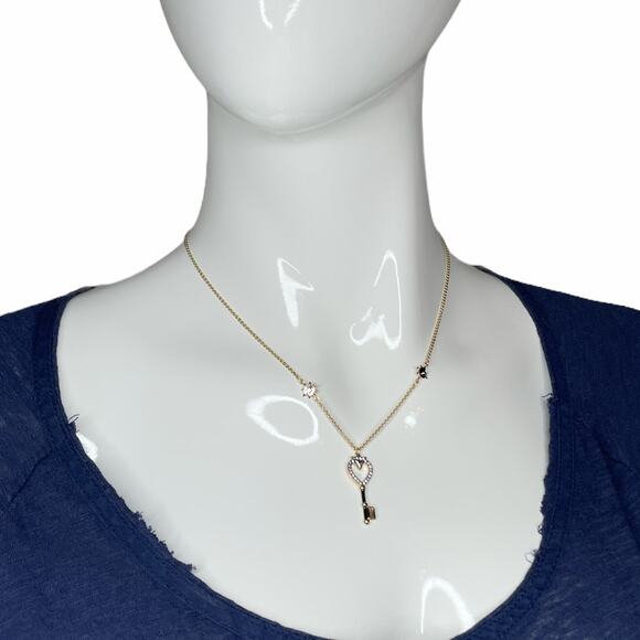 Swarovski Tarot Magic Necklace, Key Gold Tone - Picture 3 of 4